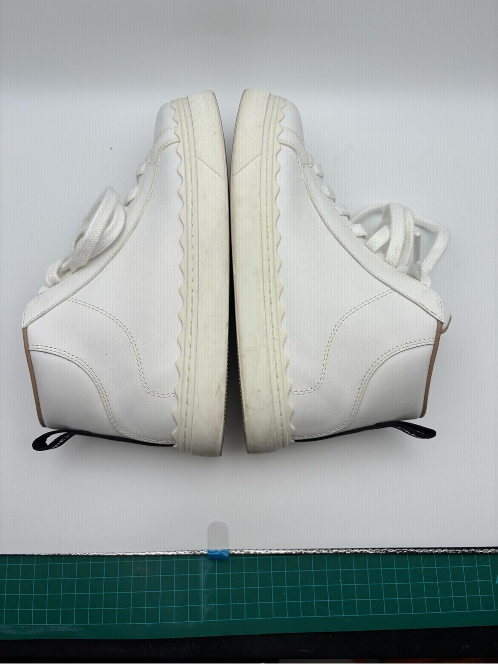 Chloe White High-Top Women's Sneakers - Picture 4 of 10